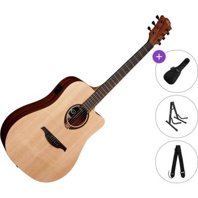 LÂG GUITARS T70DCE deluxe Standard SET Natural Satin Електро-акустична китара Дреднаут
