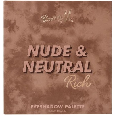 Barry M Nude & Neutral Rich силно пигментираща палитра сенки за очи 13.5 гр