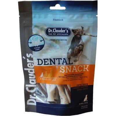 Dr.Clauder's - Dental Snack Ente/Duck - Small breed - Дентално лакомство за кучета с патешко филе - 80гр
