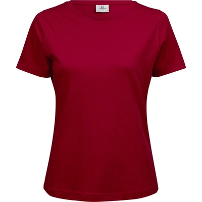 TeeJays Tričko Interlock TJ 580 krátký rukáv dámské COT-18058000401 Červená