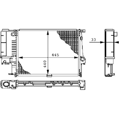 Chladič, chlazení motoru MAHLE CR 239 000S