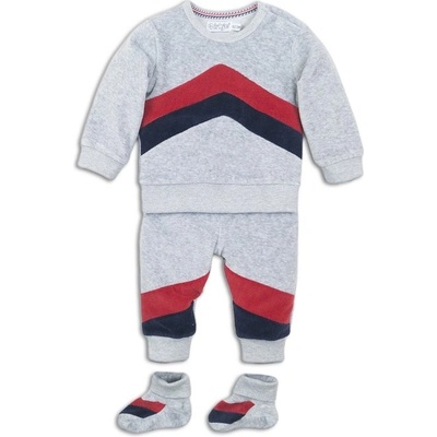 Dirkje Set 2-dielny topánočky D Brave Enjoy Grey melee+red+navy