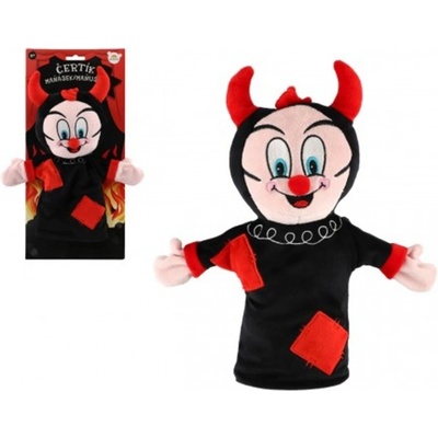 Teddies Čertík maňásek na ruku 30 cm