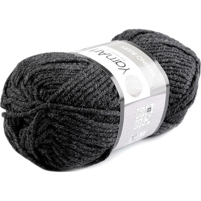 Pletací příze Merino bulky 100 g Varianta: 9 (359) šedá hematit, Balení: 1 ks 42110/79188/190323