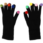  Плетени зимни ръкавици за тъч екрани - TL Women Braided Gloves (черен)