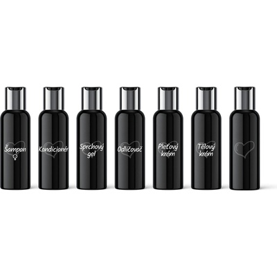 Nanolab Súprava cestovných fľaštičiek na kozmetiku 7 x 100 ml