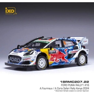 IXO Модели на автомобили и мотоциклети модел 1/18 IXO Ford Puma Rally 1, WRC, Safari Rallye Kenia, 2024, (TRS7848-3931)
