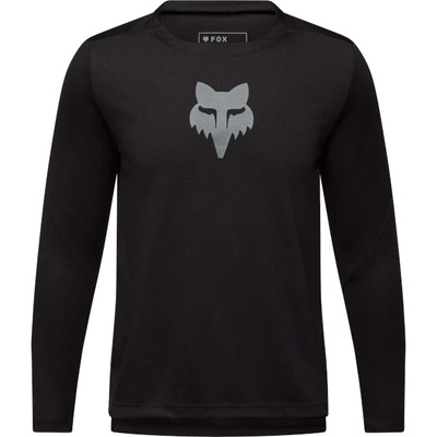FOX Racing Детска фланелка с дълъг ръкав за колоездене Fox racing Kid's Ranger L/S Jersey Fox Head Cycling jersey - Black - размер M (756-0238-0112)