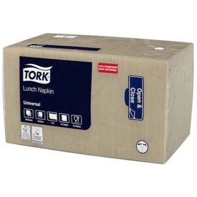 Tork ubrousky obědové 1 vrstvý recykl přírodní 1 balení 500ks 509301 33x33cm