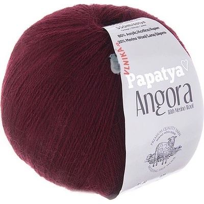 Příze Angora Merino 3250 bordó