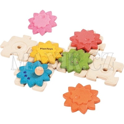 Plan Toys Ozubená kola a puzzle standard