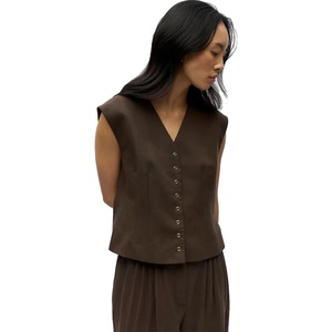 OBJECT Елек Object Molly waistcoat - Brown (Seal Brown)