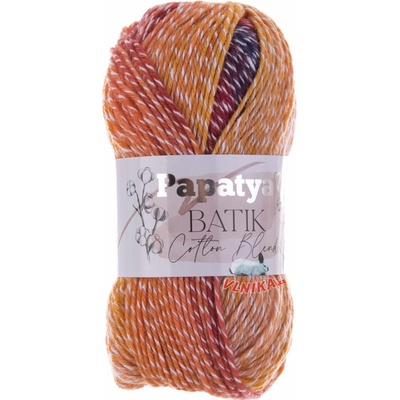 Kamgarn Příze Papatya Batik Cotton Blend Varianta: 1008