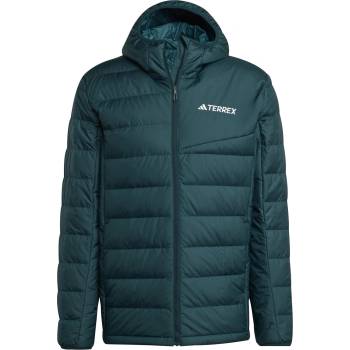 adidas Яке Adidas Men's Terrex Multi Light CLIMAWARM Hooded Down Jacket - Ivy Green