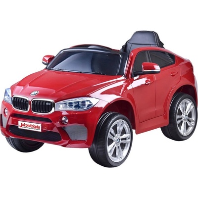 Joko Elektrické autíčko BMW X6 2x45W motor kožené sedadlo Eva kolesá USB MP3 červená