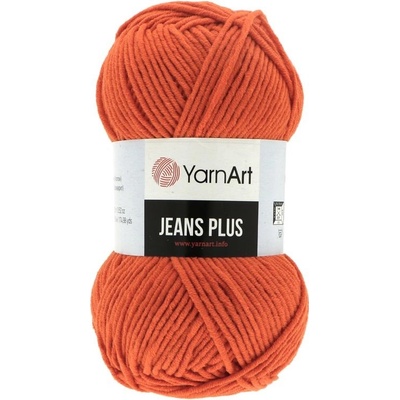 YarnArt Jeans Plus 85 oranžová
