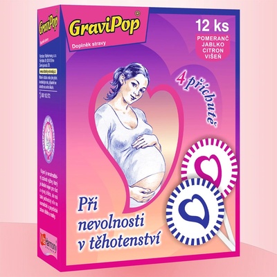 VitaHarmony GraviPop lízátka 4 příchutě 12 ks