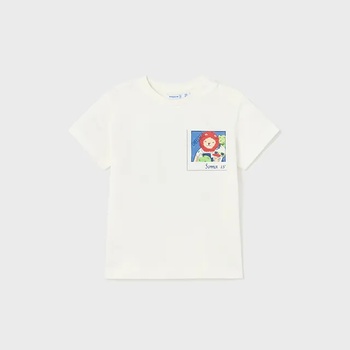 Image 1 of MAYORAL Тениска с къс ръкав surf route за бебе момче в бяло Майорал