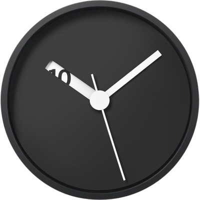 Lemnos Стенен часовник Extra Normal черен (RM24-07 BK)