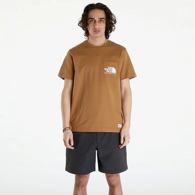 The North Face M Berkeley Cali fornia Pocket S/S Tee pánske hnedá s potlačou NF0A87U21731