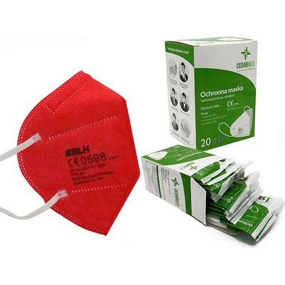 ESLH respirátor s filtrom FFP2 red