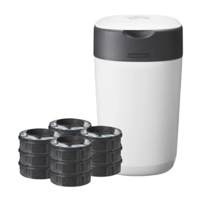 Tommee Tippee Plenkový koš Twist & Click Sangenic včetně 12x náplní bílý
