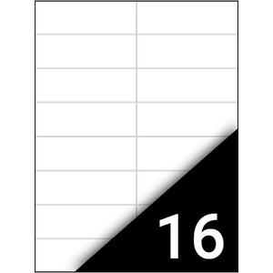 Fortuna Етикет FORTUNA 105x37mm универсален 1600 етикета/кутия 100 листа/кутия 01.01300 (01.01300)