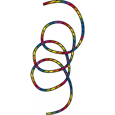 INVENTO Products & Services GmbH Duhový ocas Tube Tail Rainbow Spiral 24 m