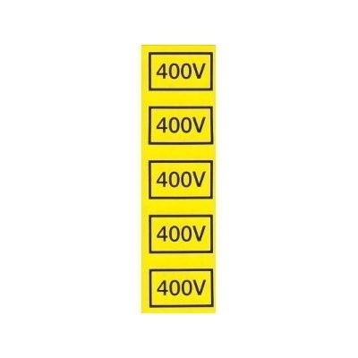 Tabulka č.14 Samolepící tabulka - symbol 400V