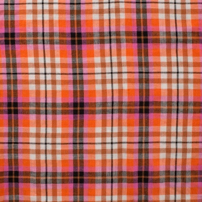 Strima Bambino Check - oranžová/fuchsiová