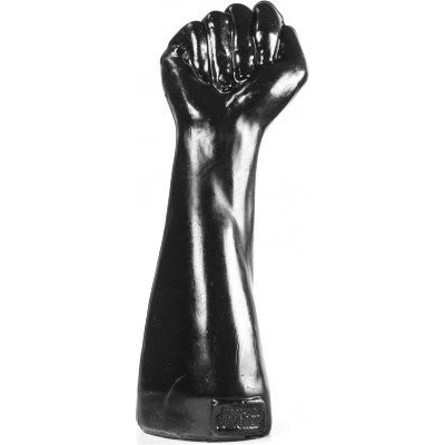 Domestic Partner Fist of Victory čierne vinylové dildo – ruka 26 x 5–9,4 cm