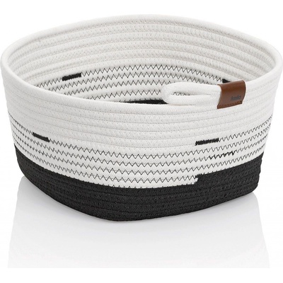 Kela Košík Hedda 28 cm směs bavlna/polyester bílo-černá