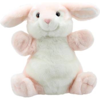 Кукла ръкавица за театър Зайче, серия Пухкави коремчета, 30 см