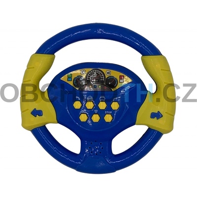 Teddies Volant modrý plast 20 cm na baterie se zvukem v sáčku CZ design