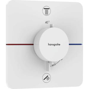 Hansgrohe ShowerSelect Comfort Q - Термостатичен смесител за вграждане, за 2 уреда, матово бял 15586700 (15586700)