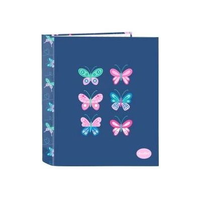 BlackFit8 Папка с пръстени BlackFit8 Mariposas Многоцветен A4 27 x 33 x 6 cm