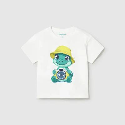 MAYORAL Тениска къс ръкав play фотоапарат в Бяло за бебе момче Mayoral