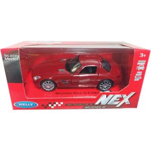 Welly Метална кола с отварящи се врати Мерцедес Бенц Mercedes Benz SLS AMG Welly
