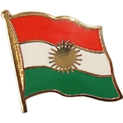 Odznak (pins) 20mm vlajka Kurdistan - farebný