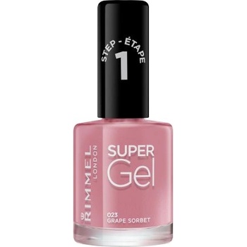 Rimmel Super Gel STEP1 лак за нокти 12 ml нюанс 023 Grape Sorbet