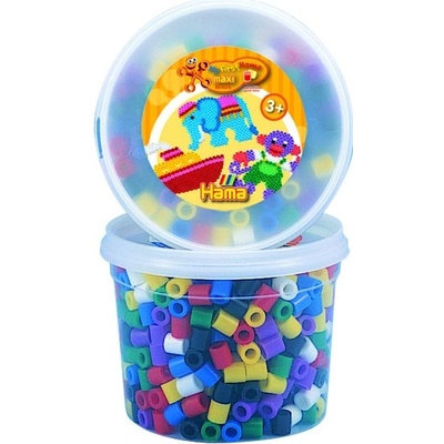 Mix korálky v tubě - 600 ks - MAXI základní barvy