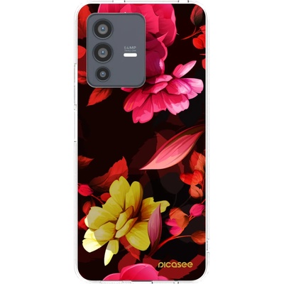 Pouzdro Picasee silikonové Vivo V23 5G Dark Peonny čiré