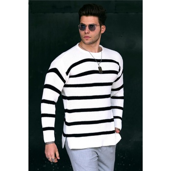 Madmext Мъжки пуловер 4911 - Бял 290282 (290282_Бяло)