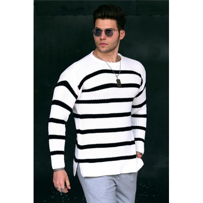 Madmext Мъжки пуловер 4911 - Бял 290282 (290282_Бяло)