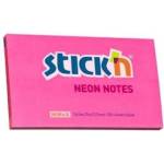 STICK'N Adhesive notebook 127mmx76mm neon dark pink