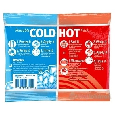 Mueller Reusable COLD/HOT Pack chladivý/hrejivý vankúšik, 12 x 15 cm, 1 ks