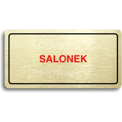 ACCEPT Piktogram SALONEK - zlatá tabulka - barevný tisk