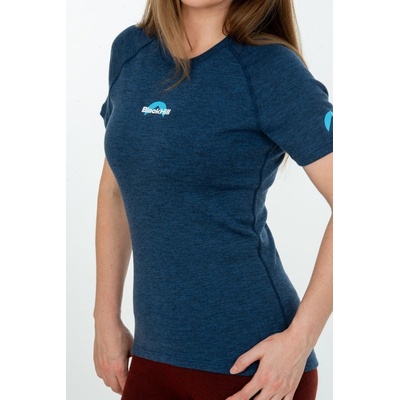 Black Hill Merino Women T Shirt KR S160 Modrá