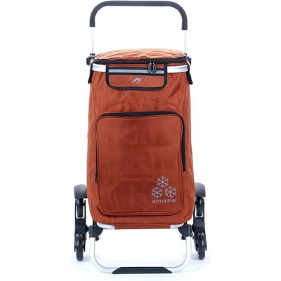 Airtex 109 Nákupní taška na kolečkách do schodů s termokapsou, oranžová