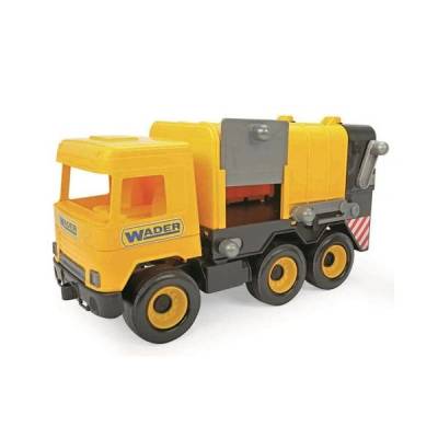 Wader Камион за отпадъци WADER YELLOW , С кошче, 42 см (wa32123)